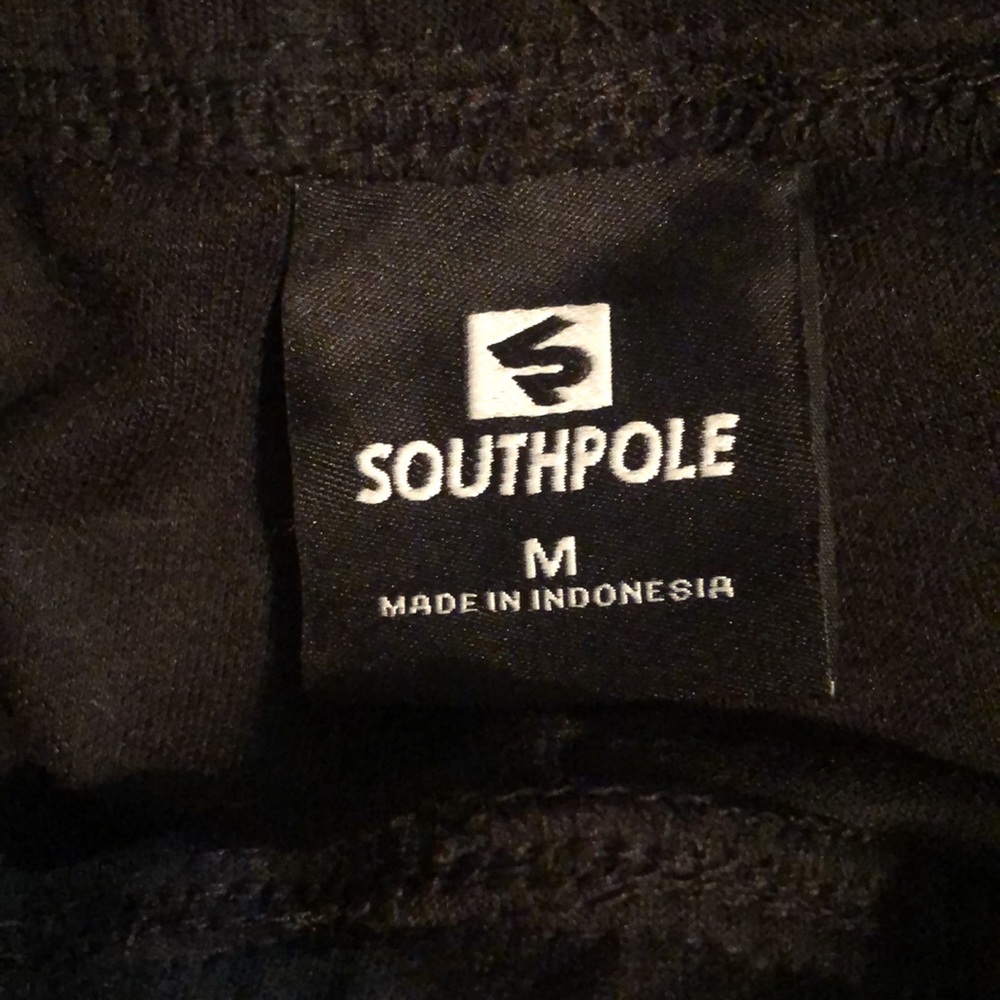 Southpole Tech Fleece Black Sweatpants - Picture 10 of 12